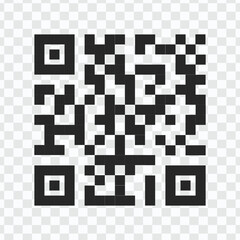 qr code icon, digital scanning, smartphone payment, and scan symbol for technology.