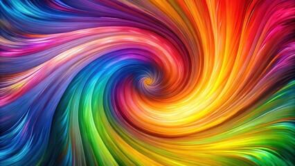 Aufkleber - A vibrant spiral of color, swirling and flowing, creating an illusion of depth and movement.
