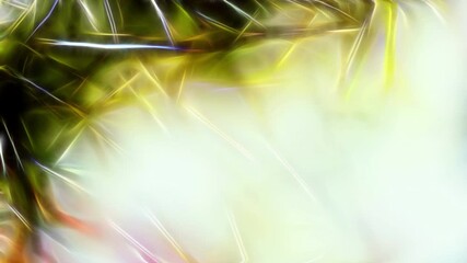 Leinwandbilder - background pattern with fractal needle structures and blurred radiant lights.