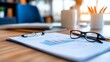 © Argan - Report with Glasses on Desk for Business
