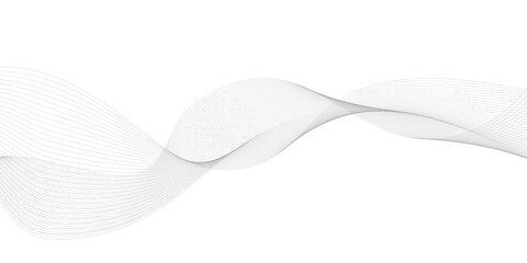 Wall Mural - abstract grey, white smooth element swoosh speed wave modern stream transparent background. abstract