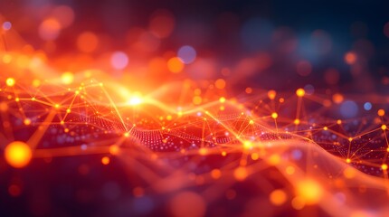 Wall Mural - digital background perfect for tech processes, neural networks, artificial intelligence, data transf