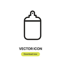 Poster - Cutting Board icon vector. Linear-style sign for mobile concept and web design. Cutting Board symbol illustration. Pixel vector graphics - Vector.