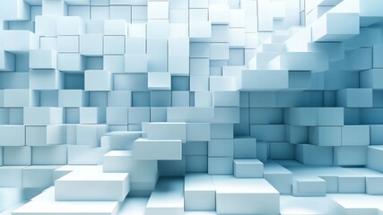 Abstract background made of stacked cubes