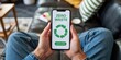© Zone - Smartphone displaying zero waste application.