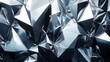 © Wachirasak Jamwimol - Abstract background of dark gray and light gray metallic geometric shapes, creating a modern and reflective surface. The shapes are predominantly triangular and polygonal, and the image has a high
