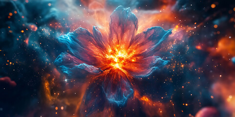 cosmic nebula: stunning abstract space background image