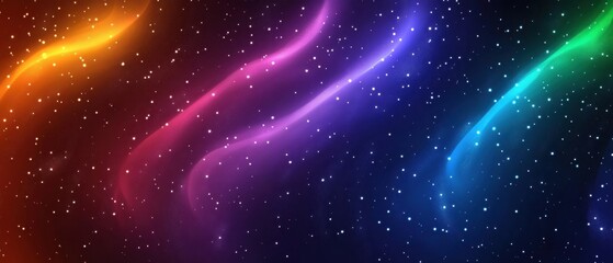 Wall Mural - colorful galaxy with nebula and stars in space background illustration design
