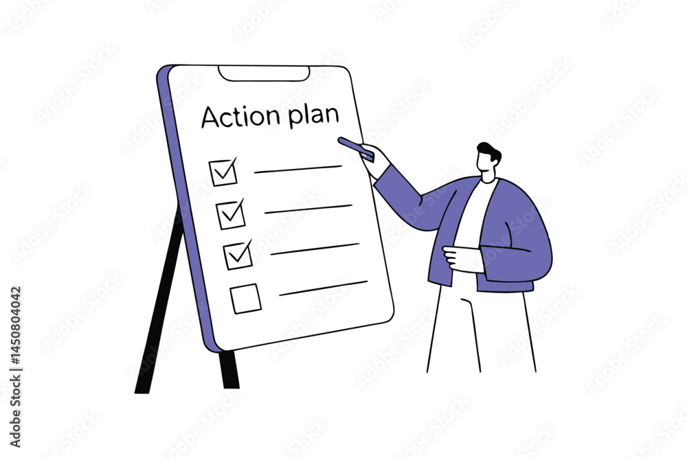 Step by Step Action Plan Checklist for Project Completion and Workflow ...