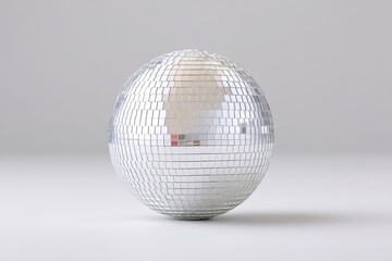 Wall Mural - disco ball reflecting light on a clean surface for a festive atmosphere