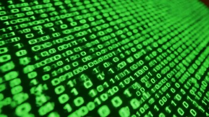 binary code display image