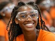 © Sar - Smiling girl in safety glasses
