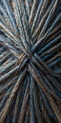 Aufkleber - Extreme Close-up Of Woven Thread A Macro Image Showing The Fine Details Of A Textile Structure. The Intricate Pattern Highlights Textures In Fibers. Focus On Material For Design.