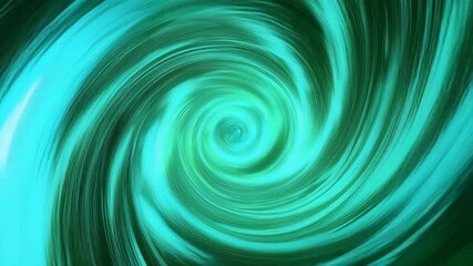 Wall Mural - hypnotic teal and emerald waves in slow motion with light reflections