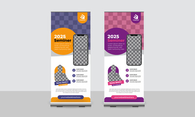 Wall Mural - Conference Roll Up Banner Template