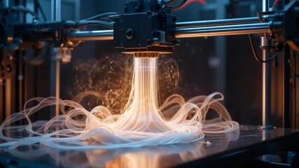 Wall Mural - Sophisticated 3D Printing Technology: High-Resolution Layering for Intricate Designs