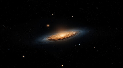 Wall Mural - cosmic symphony: witness the awe-inspiring andromeda galaxy in its full splendor, a celestial marvel