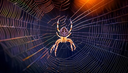 Spider in Web: An Arachnid's Intricate Trap