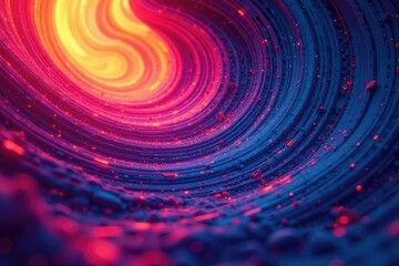 Poster - abstract swirling lines forming a visual rhythm, organic, background, swirl