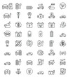 © Neko funny - Electric vehicle icon collection modern design