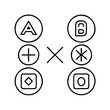 © Saedul - console controller buttons a b x y icon