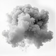 © Aleks - Dramatic black and white cloud formation in a white background