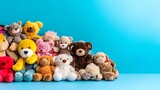 Colorful plush toys