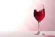 © mka - Rich red wine, swirling in a glass against a pristine white backdrop, alcohol photography, rich