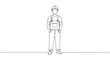© Dmitry - Construction worker standing confidently against a plain background