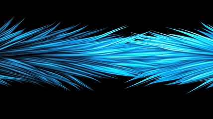 Wall Mural - vibrant blue optical waves flowing across a dark background in abstract artistic style