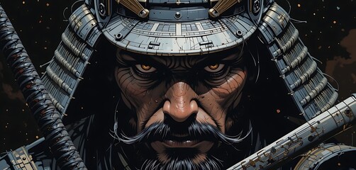 Samurai Warrior Portrait