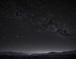 Wall Mural - stunning night sky, countless stars scattered across inky black , planets, celestial