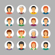 © juliamusdotter - Set of vector avatars and characters in flat style