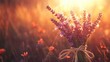© acilll - Golden Hour Lavender: A Bouquet of Serenity at Sunset