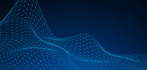 Wall Mural - Wave abstract liquid background. Technology graphic design background. Vector illustration. Vector Abstract technology circuit lines. Technology vector background.Eps10 vector illustration.