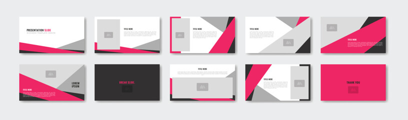 Wall Mural - business presentation template design. minimalis, modern and keynote vector illustration