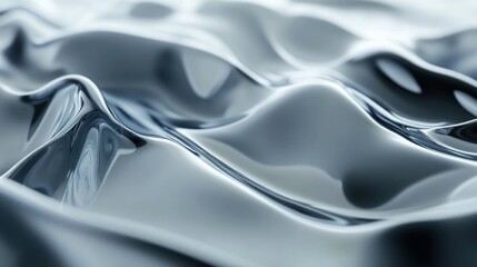 Wall Mural - abstract liquid water wave background with smooth ripples wallpaper ai generated image