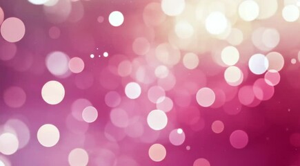 Sweet pink bokeh with glitters creating dreamscape background. Decoration of circle light for party, celebration or valentine's day concept.