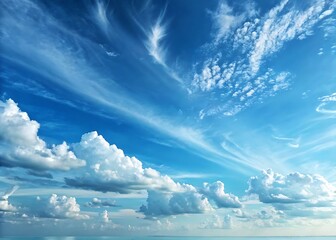 blue sky and clouds