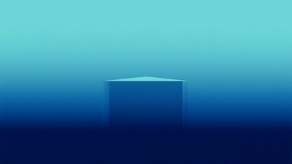 Wall Mural - smooth gradient transition of teal and navy blues