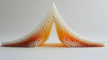 Wall Mural - abstract foam structures, two panels, studio