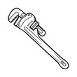 © Zen20 - adjustable wrench outline drawing