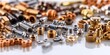 © adVance - Metallic nuts bolts and fittings gleam
