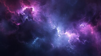 Wall Mural - mystical cosmic light abstract background with blank area for mockup wallpaper ai generated image
