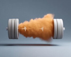 Aufkleber - Digital Fitness Revolution Dynamic HIIT Performance Metrics Visualized Through Innovative Motion Design - Athletic Performance Optimization Technology