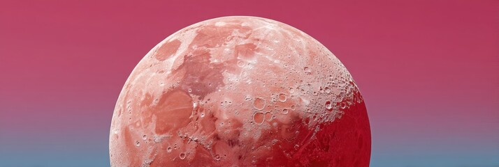 Poster - Ethereal Lunar Dreamscape Minimalist Cosmic Capturing Surreal Moon Texture in  - Digital Art and Space Exploration Visual Narrative