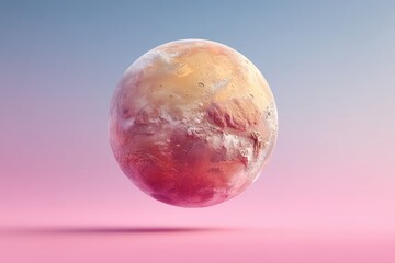 Poster - Ethereal Mars Visualization Next-Gen Astronomical for Space Education, Scientific Innovation, and Cosmic Exploration Insights in Gradient Design