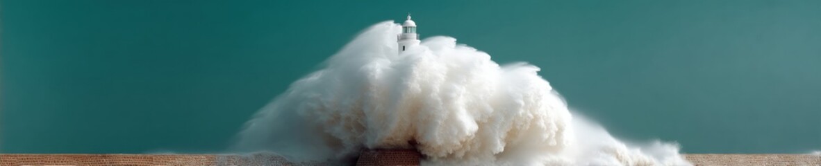 Poster - Resilient Infrastructure Meets Climate Crisis Coastal Lighthouse Withstands Apocalyptic Storm Surge - Extreme Weather Monitoring and Adaptive Design Visualization