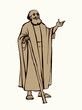 © Marina - Ancient Jewish preacher. Vector drawing