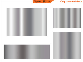 Wall Mural - set of metal plates